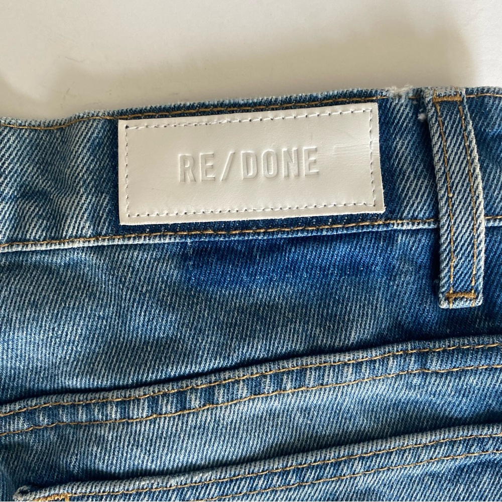 Re/Done 70s Raw Hem Crop Bootcut Jeans - Size‎ 26 NWOT - Picture 11 of 13